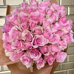 Lila Pembe Gül Buketi 41'li